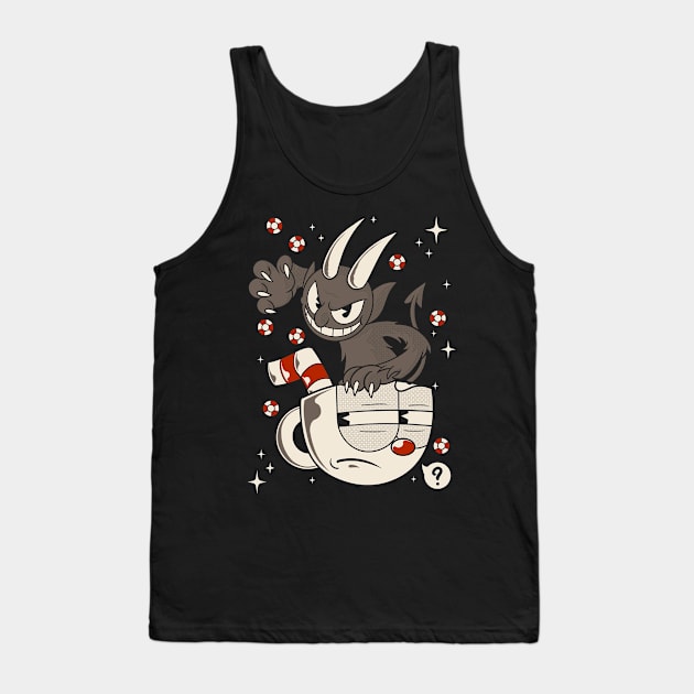 Devil Head Tank Top by Eoli Studio